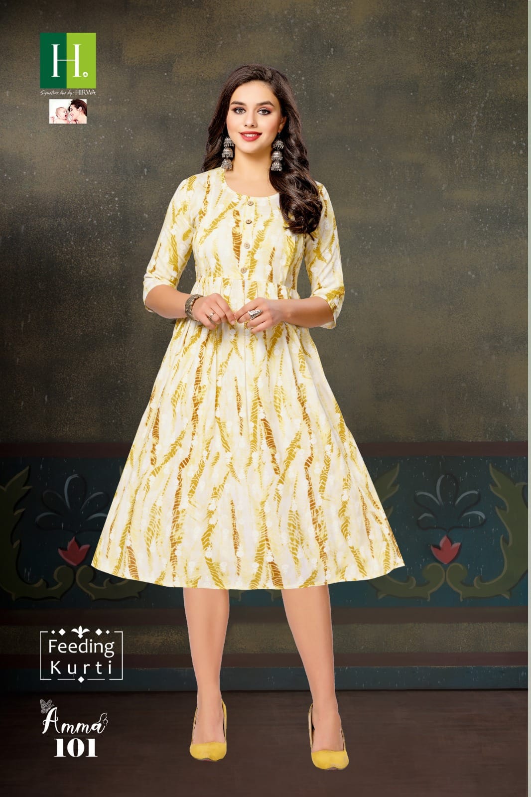 Amma By Hirwa Feeding Printed Kurtis Catalog
